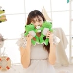 Frog plush for children, cartoon design, soft toys, for sleeping, perfect as birthday gifts, 26cm and 53cm, 1 piece, Uncategorized eec6c4bdbd339edf8cbea6: 26cm|53cm