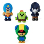 Mega Pack de peluche Braws Stars Leon + Spike + Crow + El Primo 87aa0330980ddad2f9e66f: 25 cm