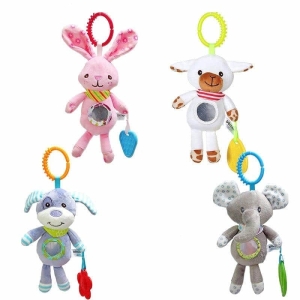 Baby Hanging Plush Animals a7796c561c033735a2eb6c: Dog|Elephant|Rabbit|Cow