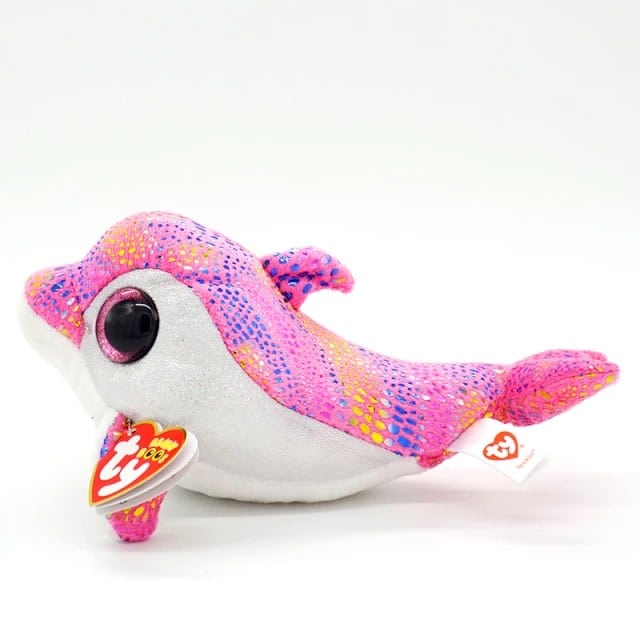 TY Dolphin Plush Coloured Animal Plush Dolphin a7796c561c033735a2eb6c: White