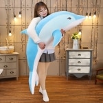 Large plush dolphin toys, plush sea animals for kids, sleeping pillow, gift for girls, direct delivery Uncategorized a75a4f63997cee053ca7f1: 100cm|120cm|140CM