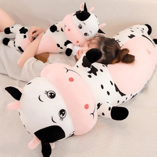 GIANT Spotted Cow Plush Animal Plush a7796c561c033735a2eb6c: White