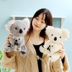 Big kawaii koala plush for child, soft and look like toy, adventure, ideal gift for Christmas, birthday or mother to baby, Uncategorized a7796c561c033735a2eb6c: 13cm grey|13cm white|17cm grey|17cm white|21cm grey|21cm white|28cm grey|28cm white|30cm|grey mother kid|white mother kid