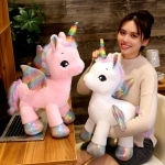Super plush unicorn 40cm ~ 80cm, rainbow fantasy toy, shiny wings, plush unicorn doll for girl, Unique horn, colorful feet Uncategorized a75a4f63997cee053ca7f1: about 40cm|about 60cm|about 80cm