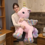 Super plush unicorn 40cm ~ 80cm, rainbow fantasy toy, shiny wings, plush unicorn doll for girl, Unique horn, colorful feet Uncategorized a75a4f63997cee053ca7f1: about 40cm|about 60cm|about 80cm