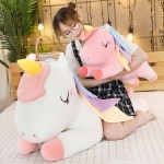 Reclining Unicorn Plush, Kawaii, Soft Doll, Horse Animal, Pillow for Kids, Birthday Gifts, 40-100cm Uncategorized a75a4f63997cee053ca7f1: 100cm|40cm|50cm|60CM|80cm
