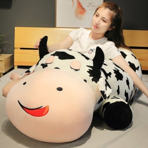 Cute stuffed animal toys, lying cow, sleeping pillow, nice gifts for kids, baby girls, giant size, 80-120 cm, Uncategorized a75a4f63997cee053ca7f1: 100cm|120cm|80cm