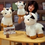 High Quality Sleeping White Cow Plush Toy, 30/50cm, Soft Plush Animal, Kawaii Doll for Kids, Gift for Kids Uncategorized a75a4f63997cee053ca7f1: 30cm|40cm|50cm