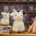 High Quality Sleeping White Cow Plush Toy, 30/50cm, Soft Plush Animal, Kawaii Doll for Kids, Gift for Kids Uncategorized a75a4f63997cee053ca7f1: 30cm|40cm|50cm