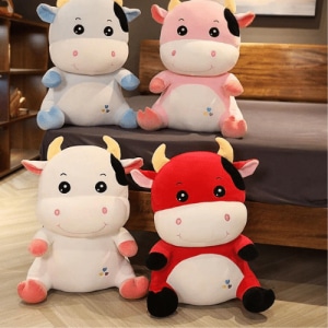 Soft plush zodiac animals, lucky cow doll, bull new year, ox year, gift idea, 2021 Uncategorized 87aa0330980ddad2f9e66f: 25 cm|35 cm|45 cm|55 cm