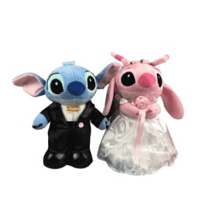Disney Stitch and Angel Wedding Plush a7796c561c033735a2eb6c: Blue|Pink