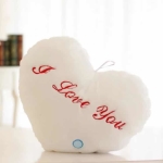 Bright Plush Valentine's Day Pillow a7796c561c033735a2eb6c: White|Blue|Yellow|Pink|Violet