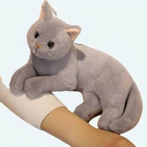 Peluche chat toute douce Peluche Animaux Peluche Chat a7796c561c033735a2eb6c: Gris