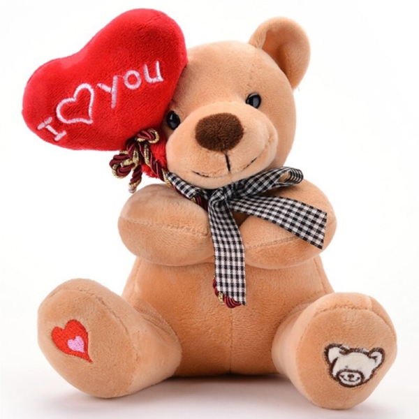 Teddy bear with cute heart Valentine's Day plush a7796c561c033735a2eb6c: Beige