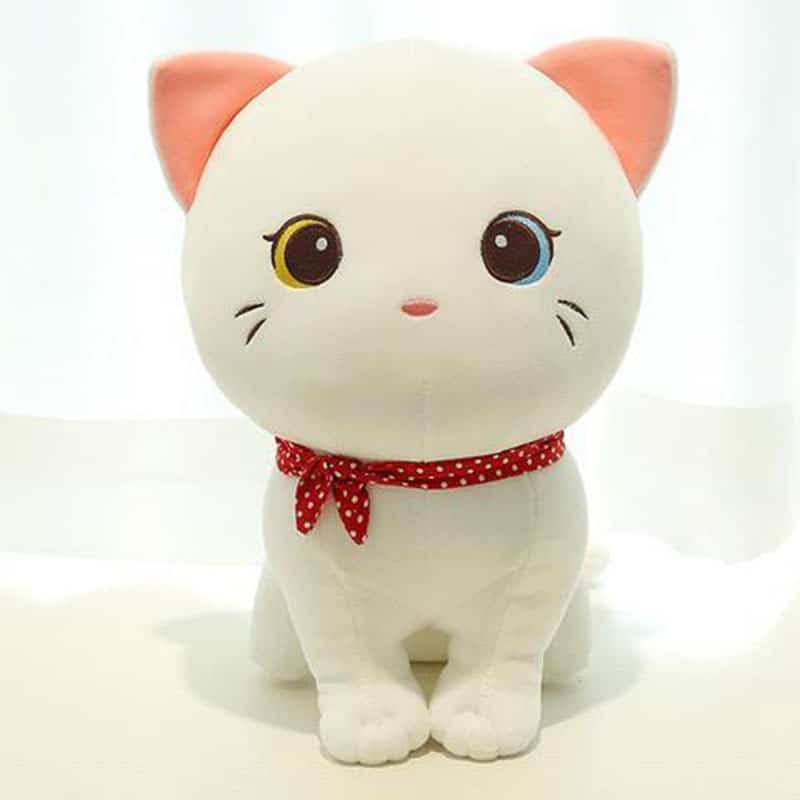 Soft white plush kitten plush Kitten Plush Animals 87aa0330980ddad2f9e66f: 24cm