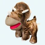 Brown Dinosaur Puppet Plush Fantastic Plush 87aa0330980ddad2f9e66f: 25cm