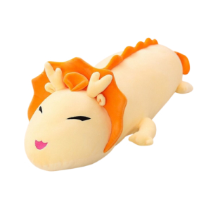 Fire Dragon plush on white background