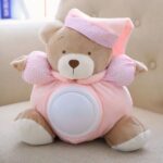 Nightlight plush bear Fantastic Plush Musical Plush Colour: Pink