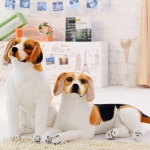 Giant Plush Beagle for kids, 30-90cm, realistic plush animal, gift, home decoration Plush Animals Dog a75a4f63997cee053ca7f1: 30cm|40cm|50cm|60cm|75cm|90cm