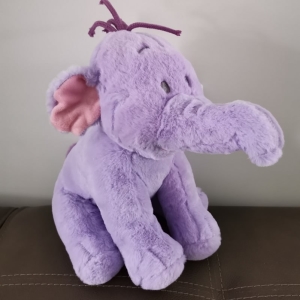 Disney plush toys for kids, 26cm teddy bear, luffy heffalpp doll, cute stuffed animals, purple elephant, children's toys, gifts Plush Elephant Plush Animals Brand Name: Disney