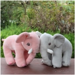 Soft Plush Elephant Doll, 23cm, 1 piece, cute plush toy, baby doll, birthday and christmas gift for children Plush Elephant Animals a7796c561c033735a2eb6c: GRAY|Pink