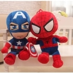 Marvel Avengers plush toys, 27cm, heroes, Spiderman, Captain America, Iron Man, movie dolls, christmas gifts for kids, new collection Disney Plush a7796c561c033735a2eb6c: Blue|Dark Blue|Yellow|Black|Red