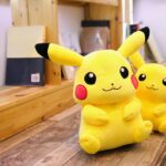 Pikachu plush in various sizes