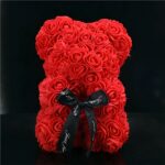 Artificial Rose Teddy Bear for Girlfriend Gift Product Adorned with Fake Flowers, Ideal as a Present for Birthdays, Valentine's Day, Christmas or a Wedding, Size 25cm Plush Teddy Bear Valentine's Day Plush Animal a7796c561c033735a2eb6c: Beige|White|Blue|Dark Blue|Bordeaux|Grey|Yellow|Brown|Multicolour|Black|Orange|Pink|Red|Green|Violet