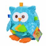 Sozzy - plush school backpack for kids, 25cm, animal figurine, owl, cow, frog, monkey, toy, gifts for girls and boys Backpack plush a7796c561c033735a2eb6c: Blue|Yellow|Brown|Pink|Red|Green