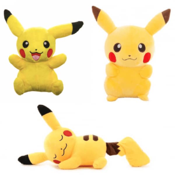 Cute and happy sleeping pikachu plush pack