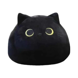 Plush pillow shape cat black 87aa0330980ddad2f9e66f: 40cm|55cm