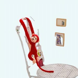 Monkey plush kawaii long tail red Plush Monkey Plush Animals a7796c561c033735a2eb6c: Red