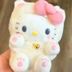 Hello Kitty plush with a cute pink butterfly costume