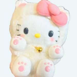 Hello Kitty plush with a cute pink butterfly costume