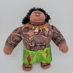 Fully tattooed Moana Maui plush from the Disney cartoon