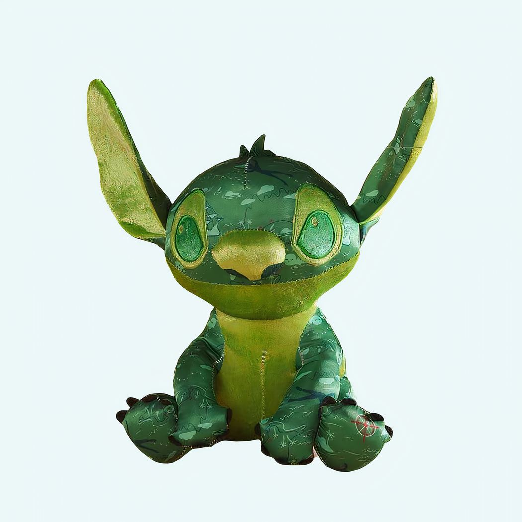 Stitch plush in green for children • Magic Plush