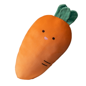 Smiling orange carrot doll