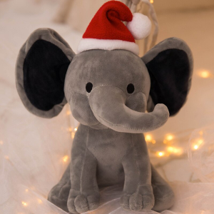 Christmas elephant plush