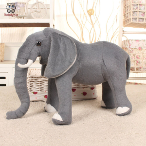 Realistic elephant plush for children