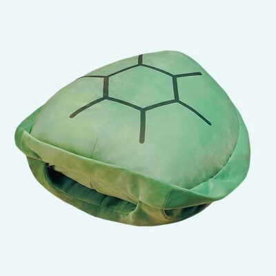 Portable plush turtle cushion