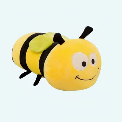 Smiling bee cushion plush