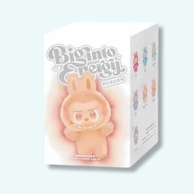 Labubu-style plush toy in a mystery box with bright colors