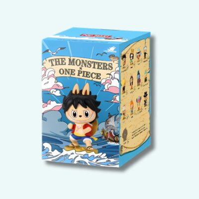 Mystery Box Labubu Style One Piece – The Monsters on a very light blue background.