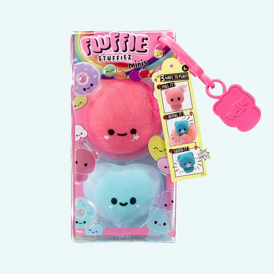 Fluffie Stuffiez Minis Stress-Relief Plush with Keychain IMG 06 2025 Peluche anti stress Fluffie Stuffiez minis avec porte clef 1