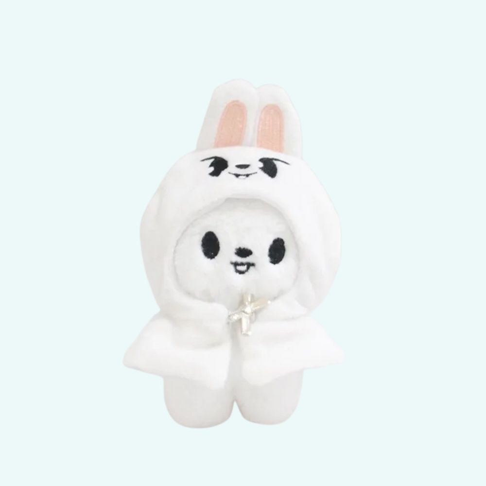 Stray Kids Lee Know White Rabbit Kawaii Plush – Leebit IMG 09 2025 Peluche Stray Kids du lapin blanc de Lee Know style kawaii 7