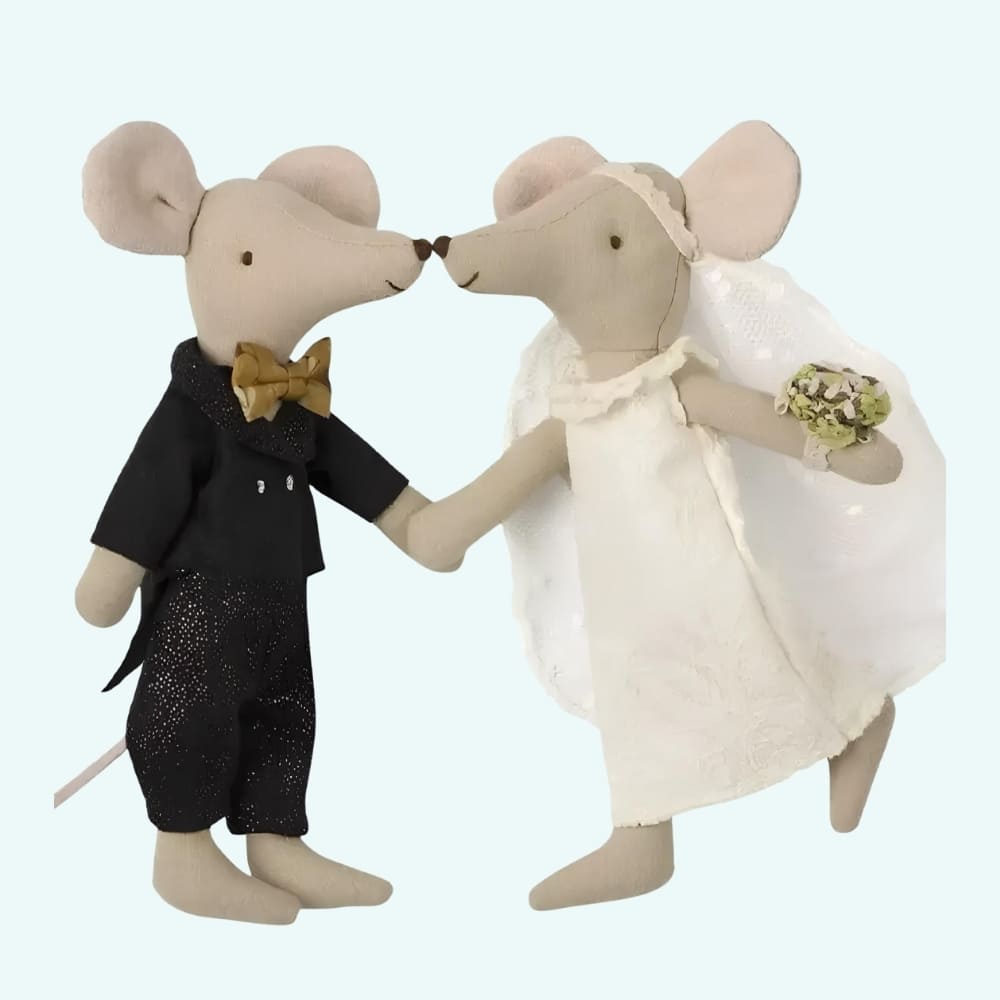Img_09_2025_Peluche_Souris_Couple_De_Maries_1.Jpg Married Mouse Couple Stuffed Animals IMG 09 2025 Peluche souris couple de maries 1