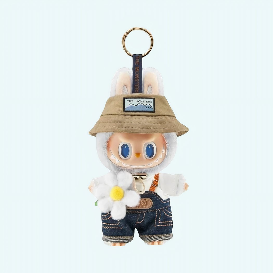 Labubu-Style Gardener Plush in Overalls IMG 1000X1000 peluche fantastique type labubu jardinier en salopette6 Photoroom