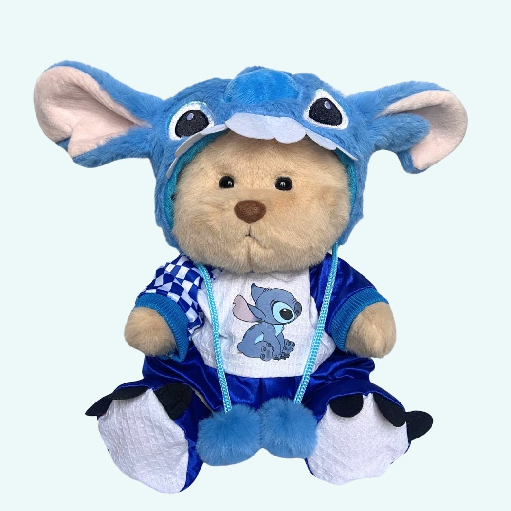 Img_12-1.Jpeg Nino – The Handmade Articulated Teddy Bear in a Stitch Costume IMG 12 1