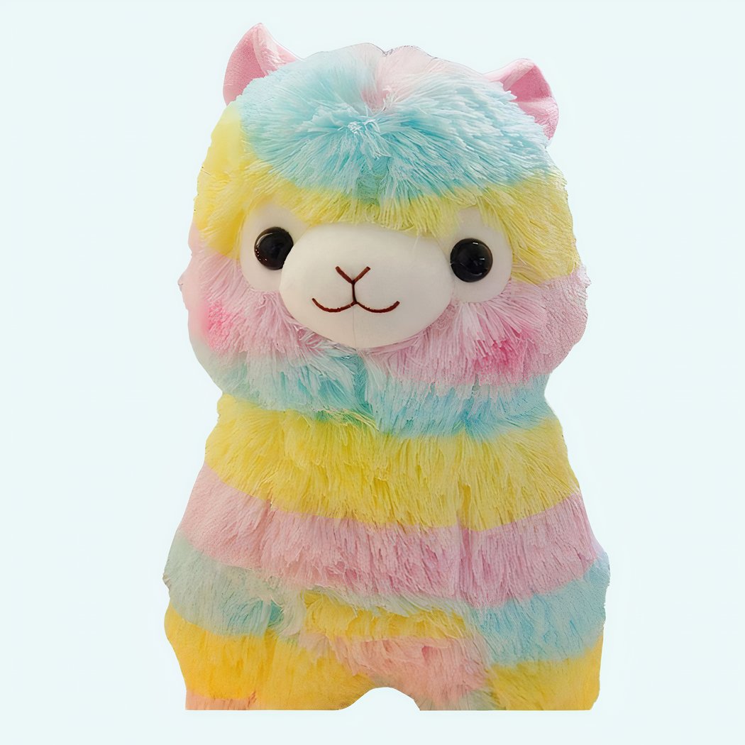 Multicolor Llama Stuffed Animal IMG Peluche de lama multicolore 1