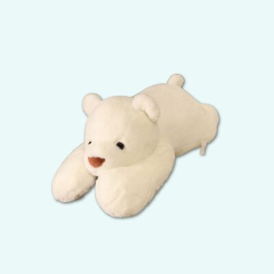 Large Weighted White Bear Stuffed Animal